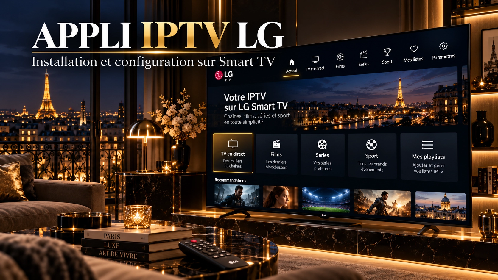 Installation d’une application IPTV sur LG Smart TV